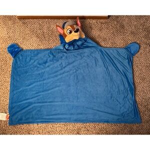 Nickelodeon PAW Patrol Chase Kids Hooded Throw Wearable‎ Plush Blue